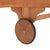 Wood Contemporary Chaise Lounge Chair With Side Table in Natural & Grey & White For Sale - Image 7 of 11