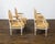 Set of Four French Louis XVI Style 1900s Oval Back Painted and Carved Armchairs For Sale - Image 4 of 12