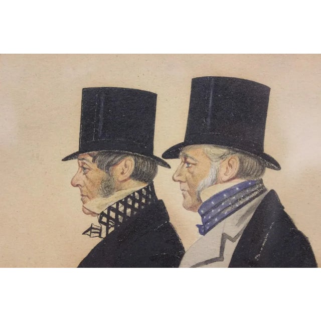 Mr George Payne & Admiral Rous Watercolour by Richard Deighton For Sale - Image 4 of 6