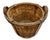 Large Size Substantially Made Antique American Hand Woven Ash Wood Splint Maine Apple Farm Basket For Sale - Image 15 of 18