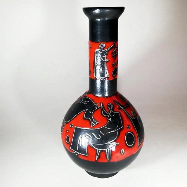 Vintage Vase by Gianni Tosin for Etruria arte For Sale - Image 3 of 10