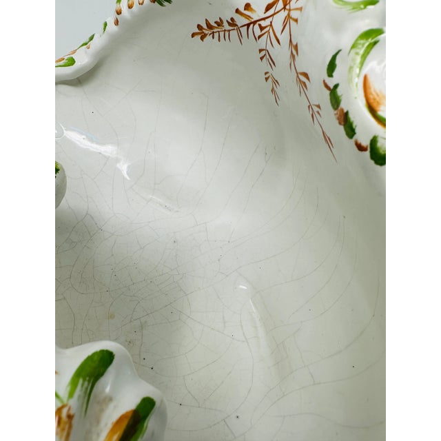 Vintage Paul's Hand Painted Ceramic Footed Bowl Made in Italy For Sale - Image 10 of 13