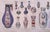 Unknown, Porcelain Vases, China Ink and Watercolor, 1890 For Sale