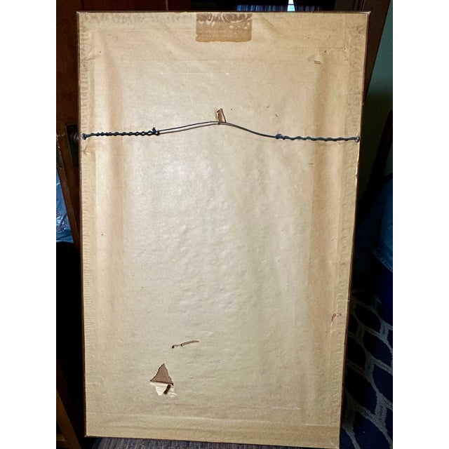 Wood 1960s Herbert Mears Original Oil Painting - Houston Texas Modernist - Mid Century Modern Cafe Scene For Sale - Image 7 of 7