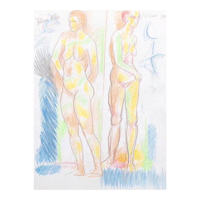Two Views of Helena Klee Female Nude by James Bone For Sale