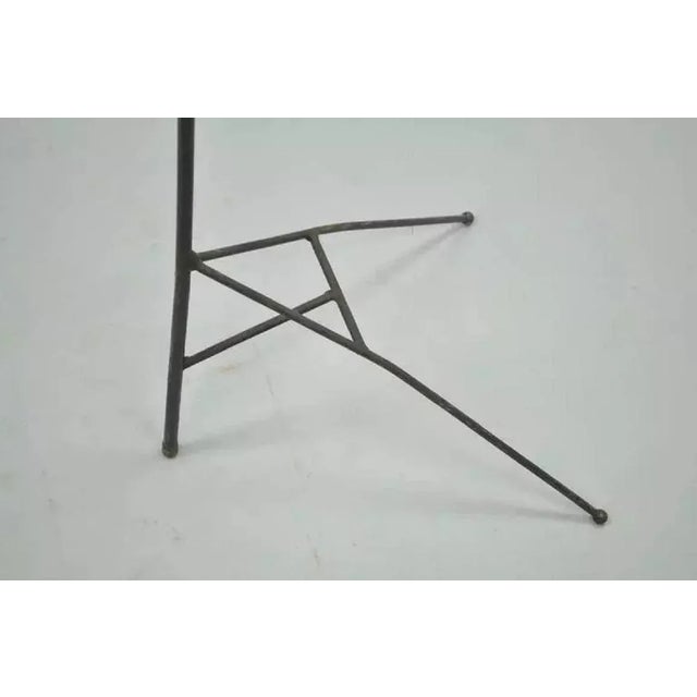 Mid 20th Century Vintage Modernist Jacques Adnet Style Wrought Iron Hairpin Clothing Valet For Sale - Image 5 of 10