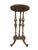 Metal Antique Louis XVI Style Brass With Marble Top Pedestal/Side Table For Sale - Image 7 of 8