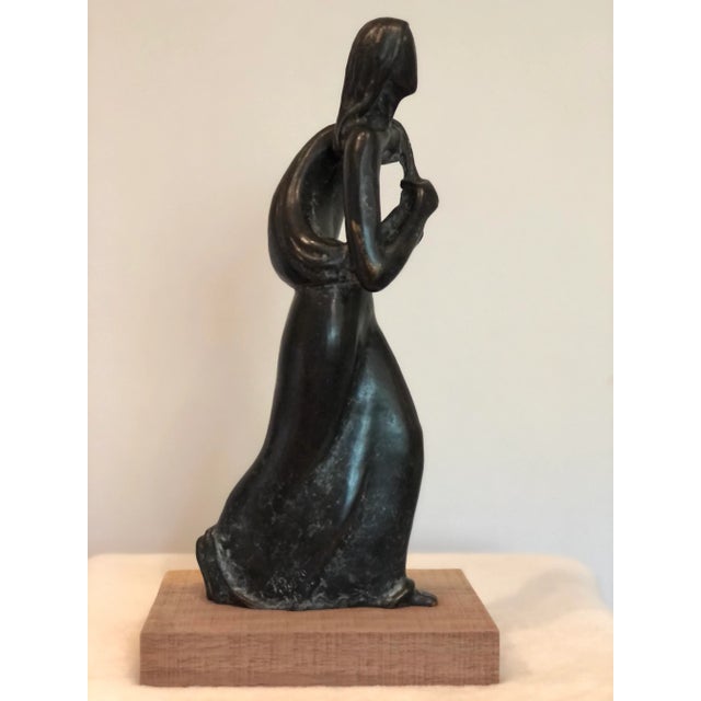 Early 20th Century Sculpture of Woman and Child For Sale - Image 10 of 12