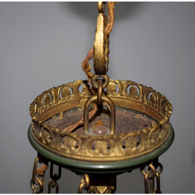 Gold Empire Ceiling Lamp by Josef Danhauser, 1820s For Sale - Image 8 of 14