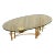 Mid 20th Century Silas Seandel Brutalist Lotus Oval Coffee Table For Sale