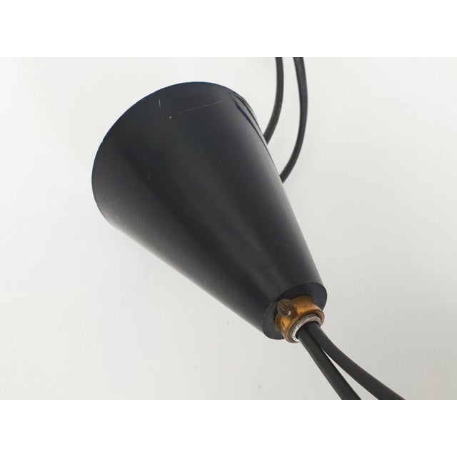 1960s Vintage Scandinavian Teak and Glass Pendant Light, 1960s For Sale - Image 5 of 8