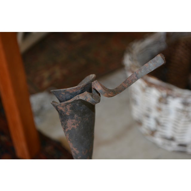 Vintage Pair Jack Brubaker Forged Iron Calla Lily Candlesticks Brutalist Industrial / Rustic For Sale - Image 9 of 15