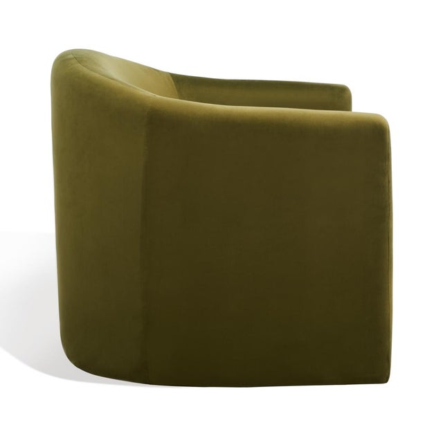 Wood Laylette Accent Chair - Olive Green For Sale - Image 7 of 8