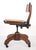 Vintage Solid Walnut Swivel Desk Office Chair For Sale - Image 11 of 16