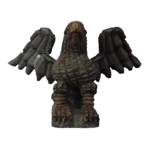 Antique 19th Century Chip Carved & Paint Decorated Pine American Folk Art Eagle