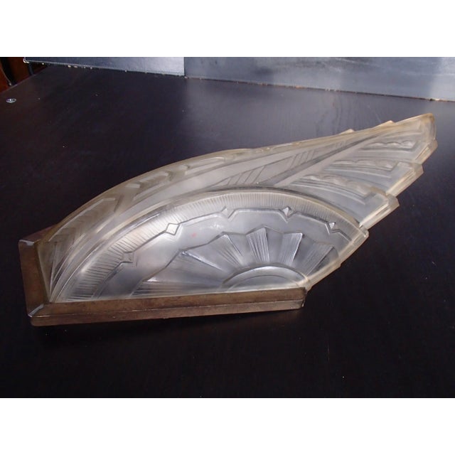 Art Deco Sconces from Verrerie des Hanots, 1930s, Set of 2 For Sale - Image 9 of 16
