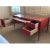 Mid-Century Modern Mid 20th Century Lacquered Salmon Color Writing Desk For Sale - Image 3 of 5