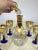 Gold Bottle and Glasses in Hand-Painted Murano Glass & 24kt Gold, Italy, 1970s, Set of 7 For Sale - Image 8 of 12