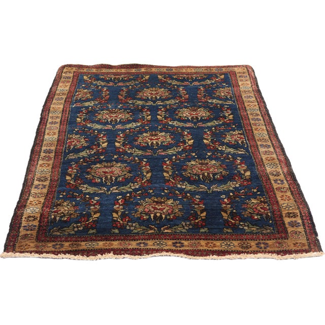 Modern Antique Persian Sarouk Rug - 02'07 X 04'08 For Sale - Image 3 of 9