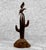 Rustic Vintage Southwestern Carved Wood Bird & Cactus Sculpture For Sale - Image 3 of 10