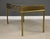 Mastercraft 1970’s Mastercraft Brass and Leather Top Desk For Sale - Image 4 of 12
