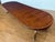 Traditional Oval Banded Mahogany Double Pedestal Dining Table by Leighton Hall -Showroom Sample For Sale - Image 11 of 18