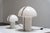 White Lido Glass Mushroom Table Lamps from Peill & Putzler, Germany 1970s, Set of 2 For Sale - Image 8 of 14
