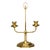 Vintage Solid Brass Candelabra Two Arms For Sale