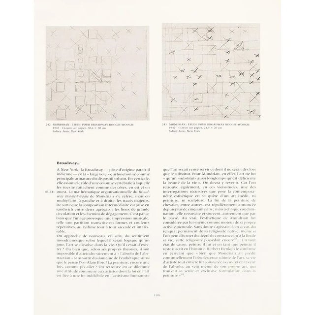 1991 After Piet Mondrian "Broadway Boogie-Woogie", Full-Color Parisian Print For Sale In Dallas - Image 6 of 8