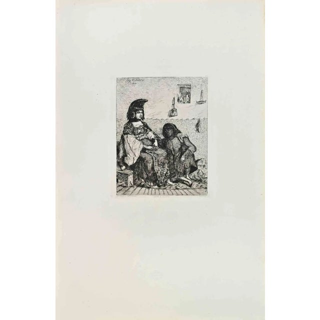 Alfred Cadart, Juive d'Alger, Etching, 1870s For Sale