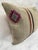 Contemporary Turkish Hemp Pillow Cushion Natural Beige Brown Green Burgundy Pillow Cushion Cover 16" x 24" For Sale - Image 3 of 4