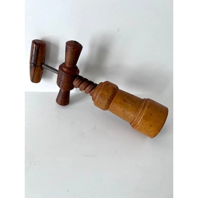 Cork Screw Made of Wood with Metal Screw For Sale In Los Angeles - Image 6 of 8