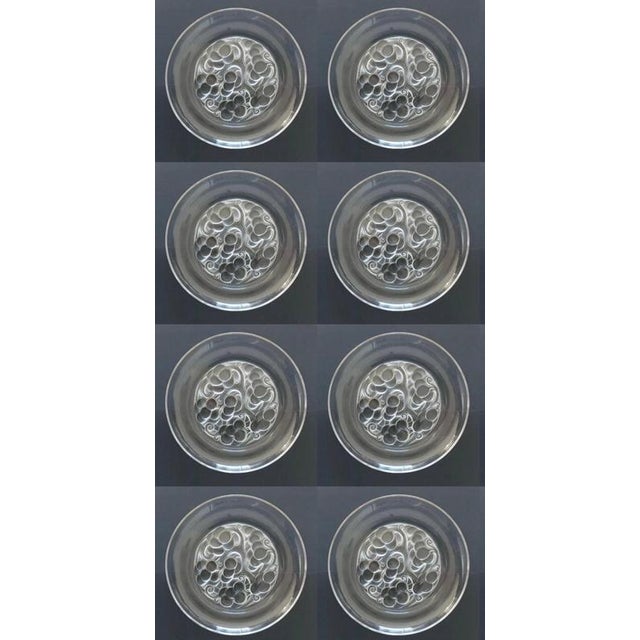 1920s Brunch Plates by Rene Lalique, France, 1927, Set of 6 For Sale - Image 5 of 7