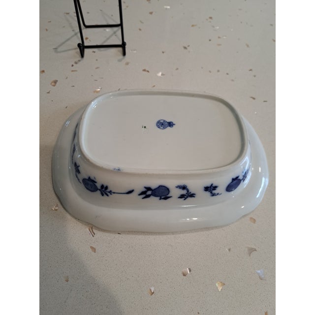 1900s Blue Onion Vegetable Bowls - Set of 2 For Sale - Image 4 of 9