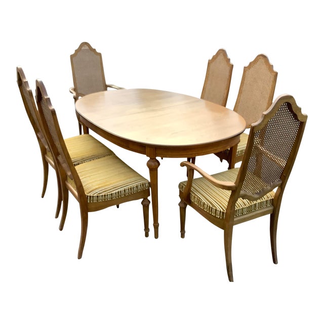 1950s Mid Century Walter of Wabash Dining Room Table & 6 Chairs Chairish