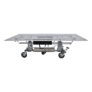 Unique Stainless Steel & Acrylic Dining Table / Desk, Featured in Architectural Digest For Sale