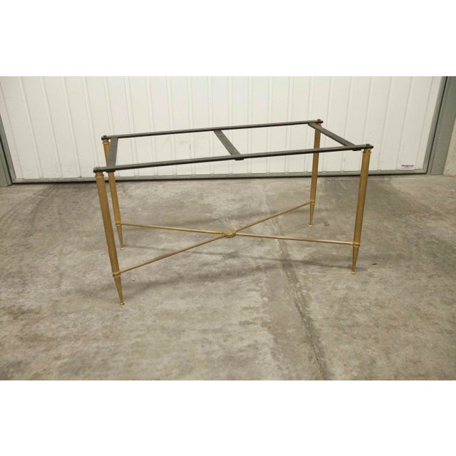 Coffee Table in Marble with Brass Base, 1950s For Sale - Image 18 of 18