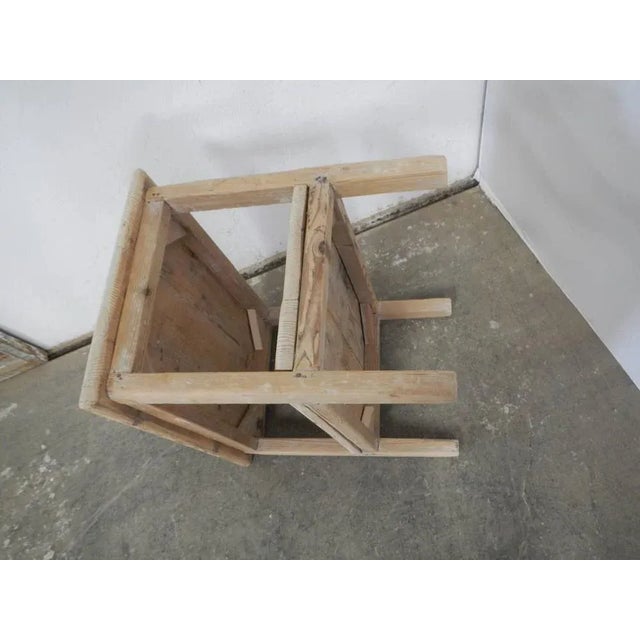 Vintage Spruce Stool, 1960s For Sale - Image 3 of 8