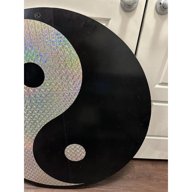 Vintage Retro Xl Yin Yang Sign Vintage 90s For Sale - Image 4 of 8