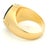 Vintage Italian 18k Gold Diamond Intaglio Ring by Bastian Bros, Size 10 For Sale - Image 4 of 13