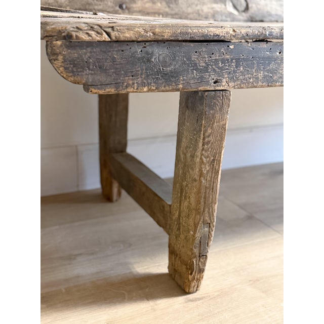 18th C. Spanish Catalan Bench For Sale - Image 11 of 13