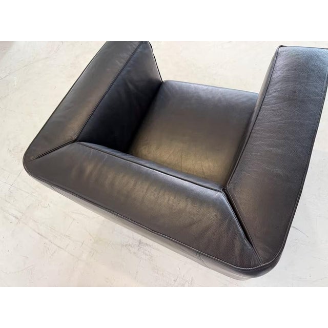 Animal Skin Leather Blox Armchair Office from Cassina For Sale - Image 7 of 18