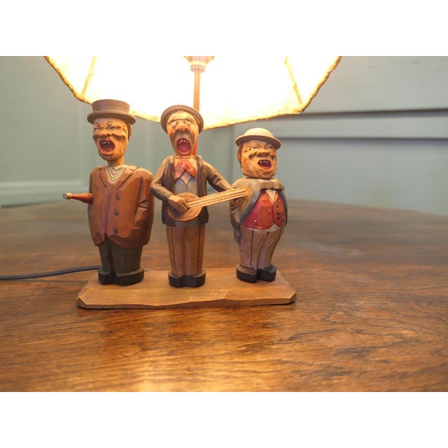 High Kitsch Pub Bar Singers Lamp, 1940 For Sale - Image 3 of 8
