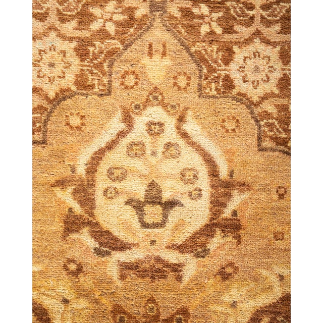 Traditional Mogul, One-of-a-Kind Hand-Knotted Area Rug - Brown, 6' 2" x 9' 2" For Sale - Image 3 of 8