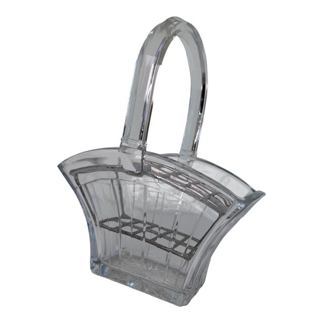 Heisey Glass Flower Basket Vase For Sale