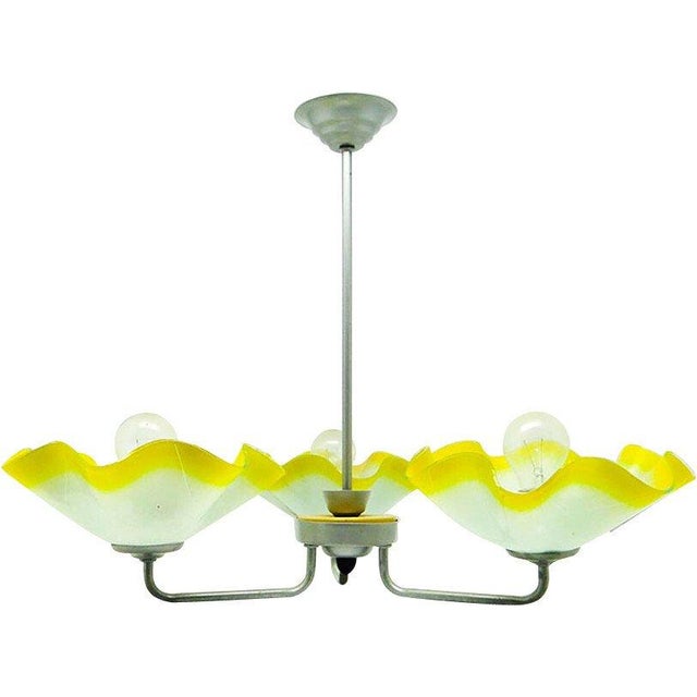 Mid-Century Chandelier from Polam, Poland, 1960s For Sale - Image 17 of 17