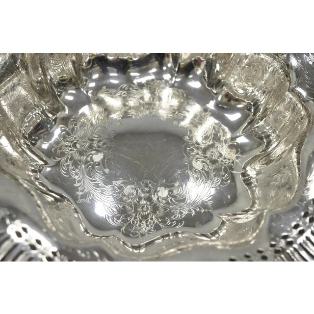 Early 20th Century Webster Wilcox 3236c International Silver Plated Scalloped Centerpiece Bowl For Sale - Image 10 of 18