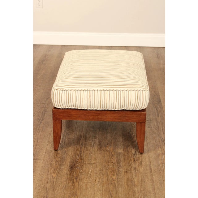 Early 21st Century Tommy Bahama Outdoor Patio Faux Wood Ottoman For Sale - Image 10 of 12