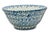 Late 19th Century Best Large 13 Inch Antique American Blue Spongeware Decorated Stoneware Kitchen Mixing Bowl in Excellent Condition For Sale - Image 5 of 18
