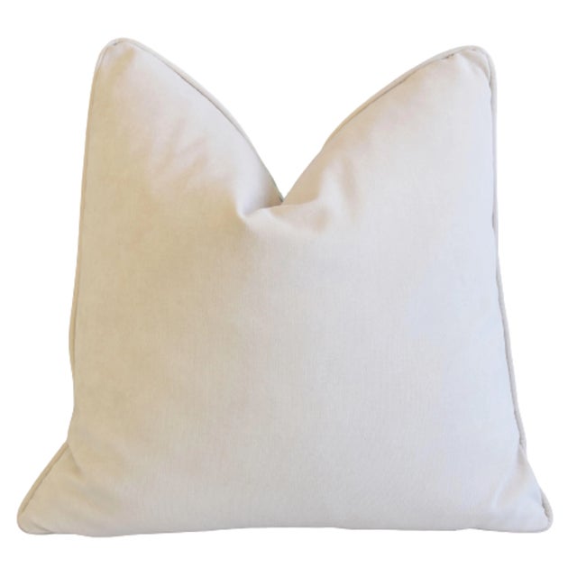 English Italian Mariano Fortuny Uccelli Feather/Down Pillow 23" Square For Sale - Image 3 of 6